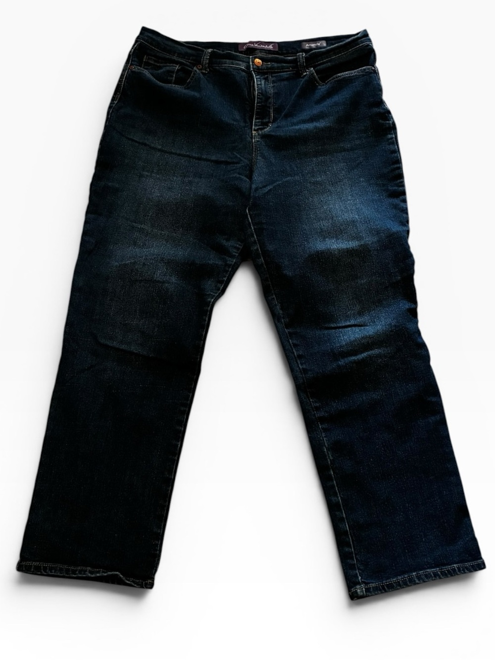 Gloria Vanderbilt Men's Dark Blue Relaxed Jeans